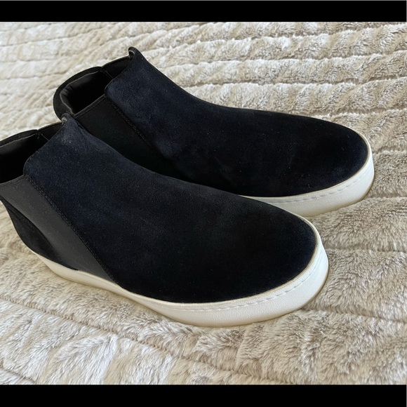 Vince hightop, platform suede sneakers - Picture 4 of 5